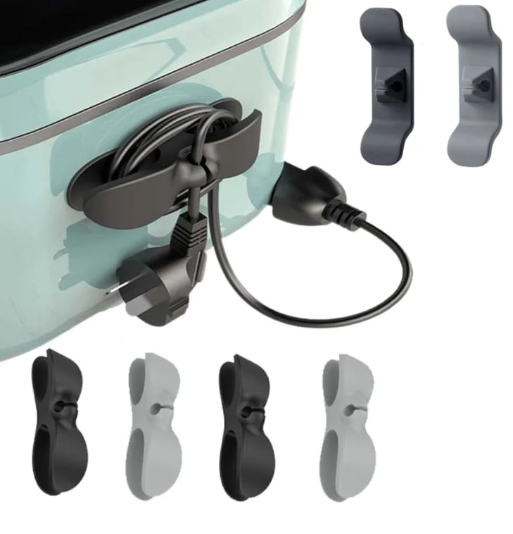 ORGANIZADOR DE CABLES SET X 6 UNIDADES