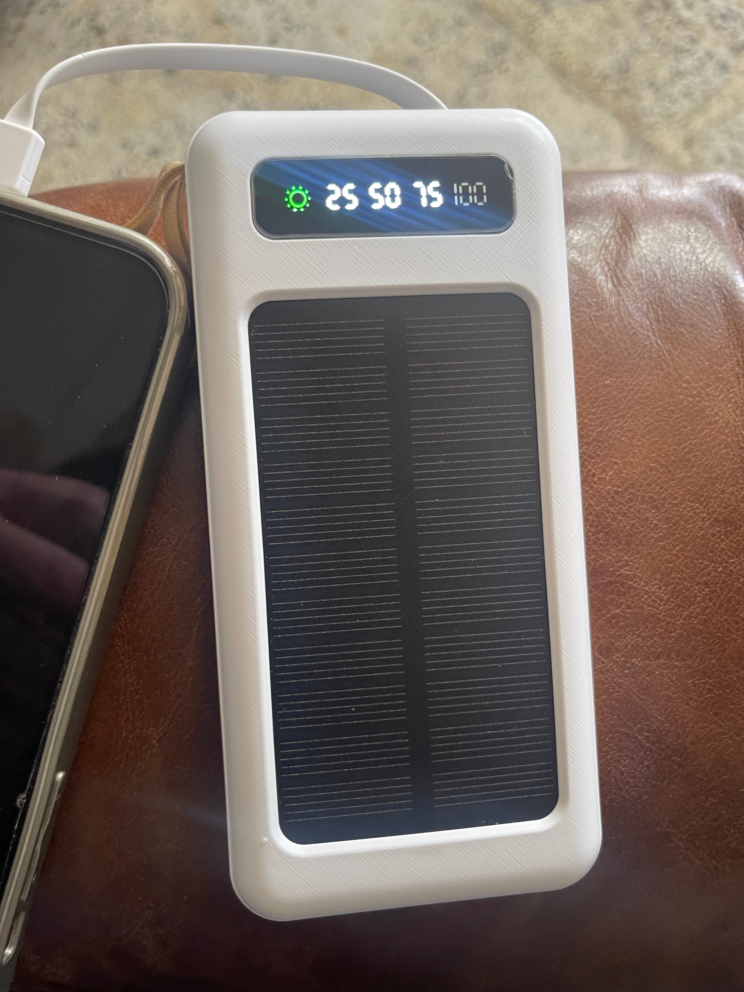 Cargador Solar Power Bank 5000mAh – Energía Inagotable Donde Estés