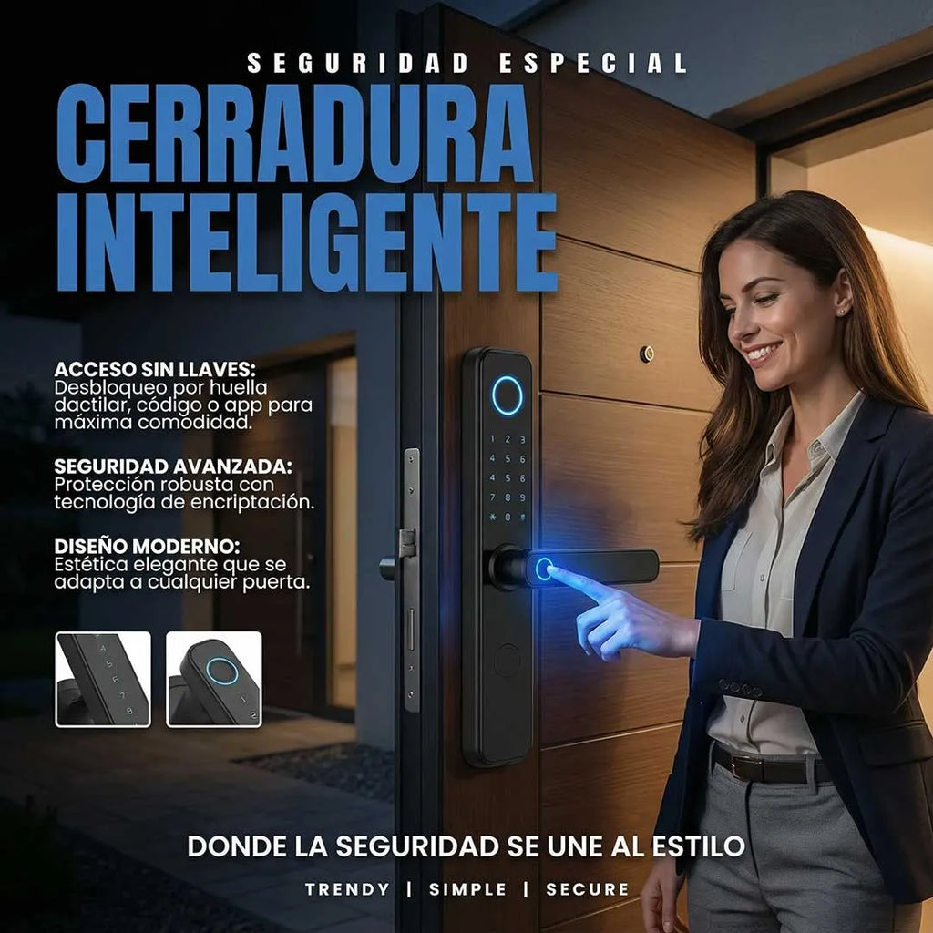 Cerradura Biométrica F7 – Acceso Seguro Sin Llaves