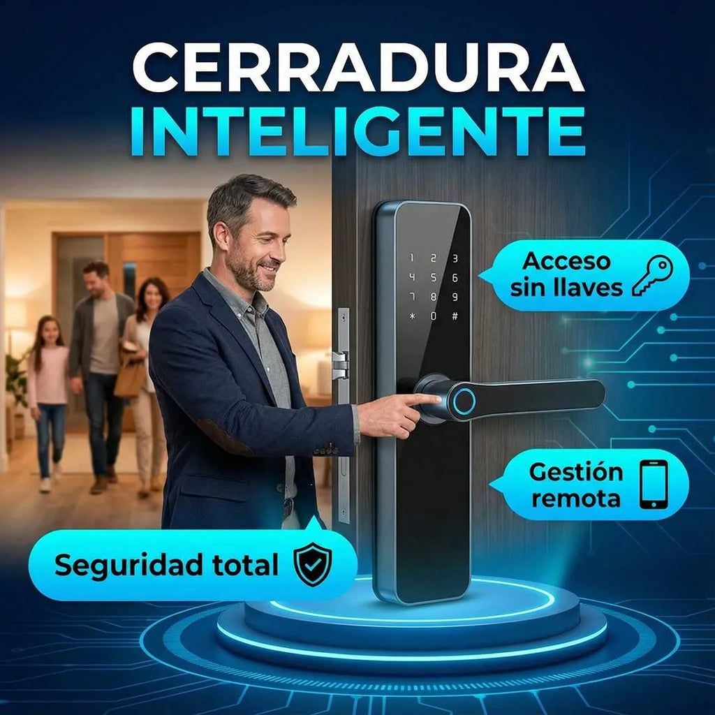 Cerradura Biométrica F7 – Acceso Seguro Sin Llaves