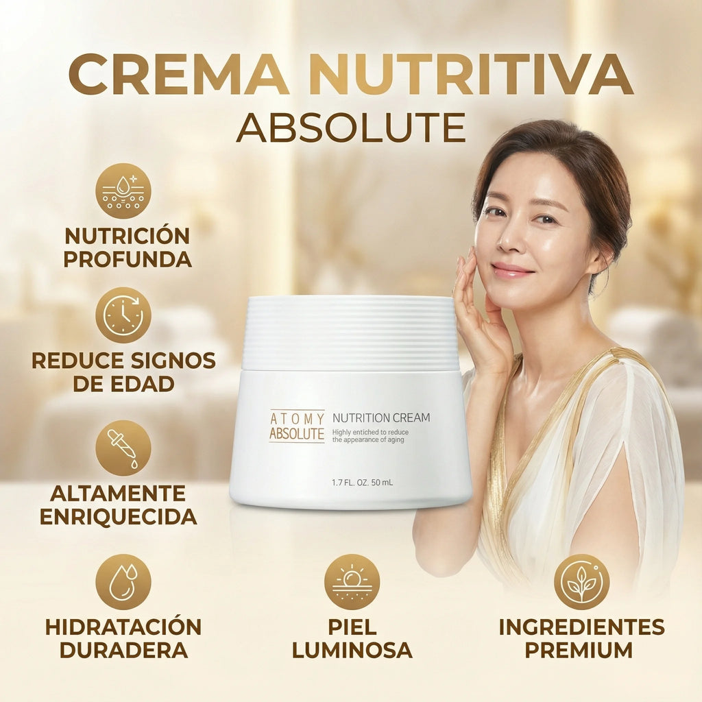 Crema Nutritiva Anti-Edad Absolute Cell Active – Rejuvenecimiento, Firmeza y Elasticidad (50 ml)