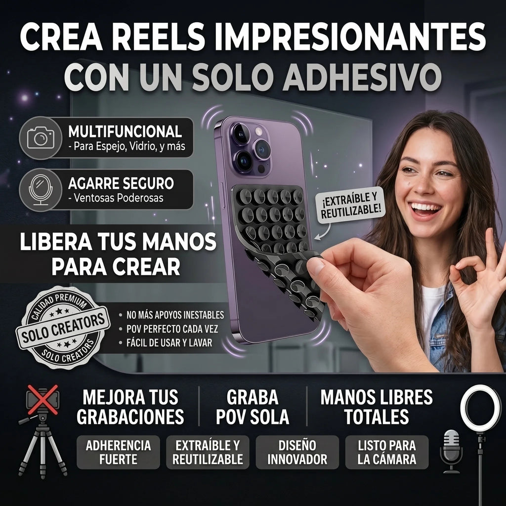 Soporte para Celular con Doble Ventosa